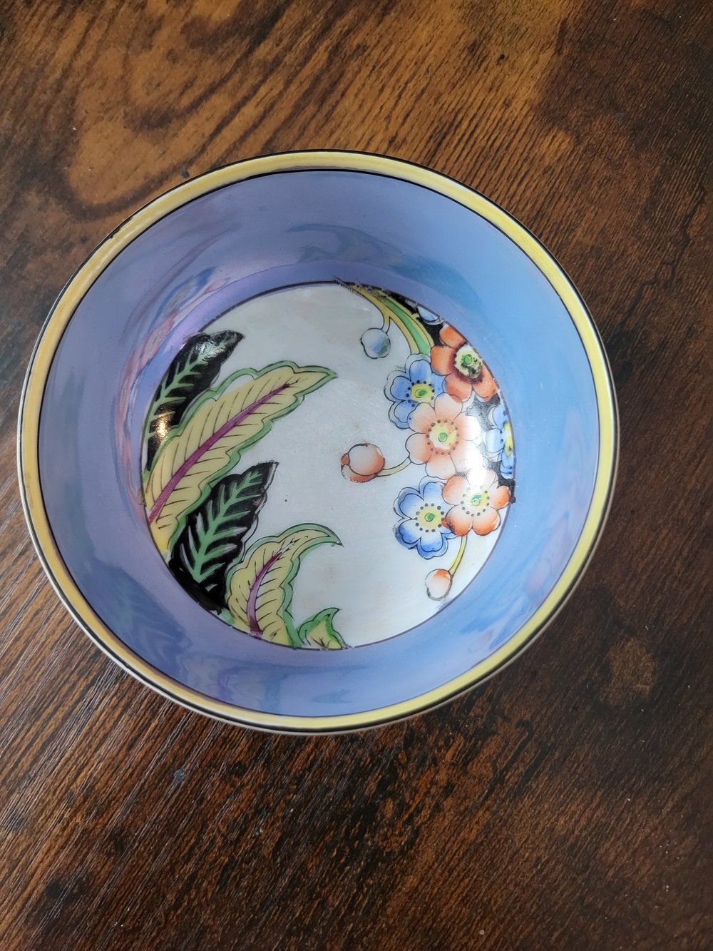 Vintage Noritake, Blue Bowl, Japan